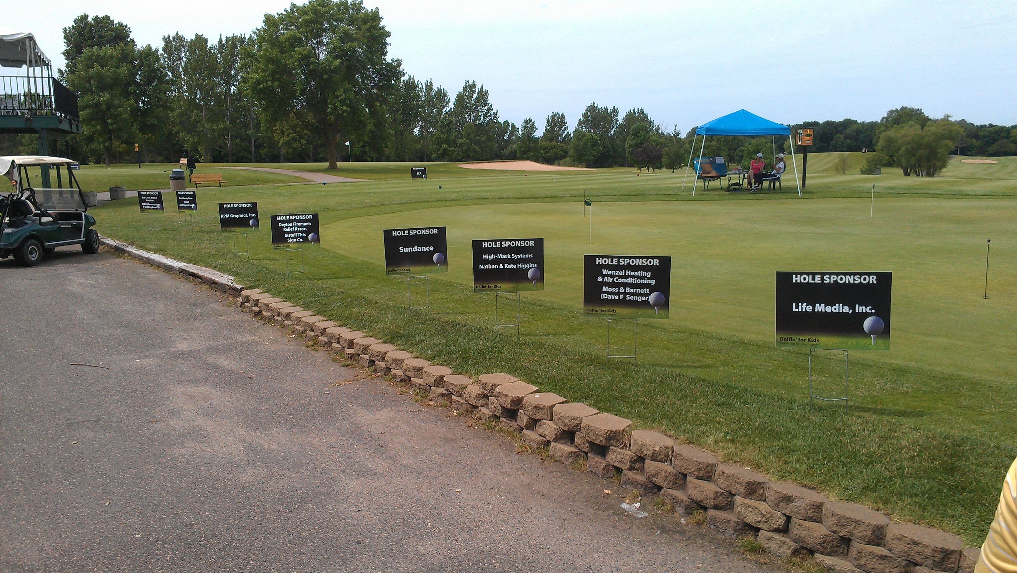 Golf Hole Sponsor Signs